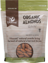 3 PACK OF Vitaco Organic Almonds Raw -- 8 oz