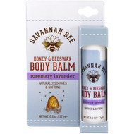 Savannah Bee Company Inc, Honey & Beeswax Body Balm, Rosemary Lavender, 0.6 oz (17 g)