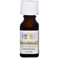 Aura Cacia, 100% Pure Essential Oil, Peru Balsam, .5 fl oz (15 ml)