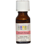 Aura Cacia, 100% Pure Essential Oils, Heart Song, .5 fl oz (15 ml)