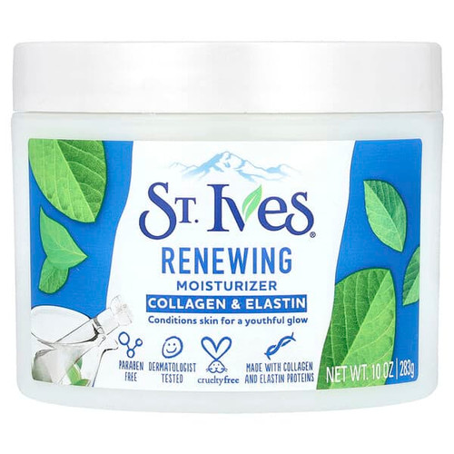 <img alt="St. Ives, Renewing Moisturizer, Collagen & Elastin, 10 oz (283 g)" title="St. Ives, Renewing Moisturizer, Collagen & Elastin, 10 oz (283 g),077043104736"