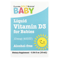 <img alt="California Gold Nutrition, Baby Vitamin D3 Drops, 10 mcg (400 IU), 0.34 fl oz (10 ml)" title="California Gold Nutrition, Baby Vitamin D3 Drops, 10 mcg (400 IU), 0.34 fl oz (10 ml),898220010349"