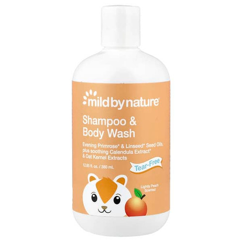 <img alt="Mild By Nature, Tear-Free Baby Shampoo & Body Wash, Peach, 12.85 fl oz (380 ml)" title="Mild By Nature, Tear-Free Baby Shampoo & Body Wash, Peach, 12.85 fl oz (380 ml),898220002498"