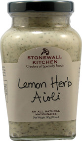 3 PACK of Stonewall Kitchen All Natural Aioli Lemon Herb -- 10 oz