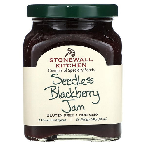 <img alt="Stonewall Kitchen, Seedless Blackberry Jam, 12 oz (340 g)" title="Stonewall Kitchen, Seedless Blackberry Jam, 12 oz (340 g),711381325568"