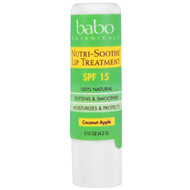 Babo Botanicals, Nutri-Soothe Lip Treatment, SPF 15, Coconut Apple, 0.15 oz (4.2 g)
