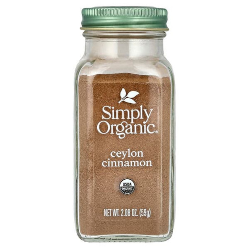 <img alt="Simply Organic, Ceylon Cinnamon, 2.08 oz (59 g)" title="Simply Organic, Ceylon Cinnamon, 2.08 oz (59 g),089836195159"