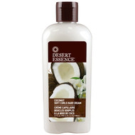 Desert Essence, Soft Curls Hair Cream, Coconut, 6.4 fl oz (190 ml)
