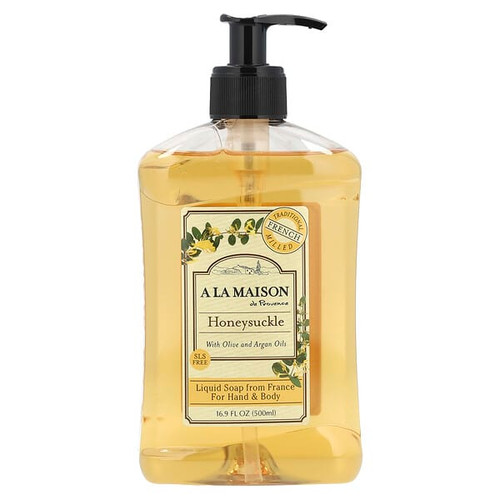 <img alt="A La Maison de Provence, Liquid Soap For Hand & Body, Honeysuckle, 16.9 fl oz (500 ml)" title="A La Maison de Provence, Liquid Soap For Hand & Body, Honeysuckle, 16.9 fl oz (500 ml),182741000867"