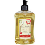 A La Maison de Provence, Hand & Body Liquid Soap, White Tea with Olive and Argan Oils, 16.9 fl oz (500 ml)