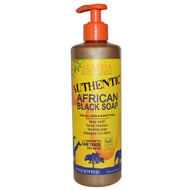 Alaffia, Authentic African Black Soap, Unscented, 16 fl oz (476 ml)