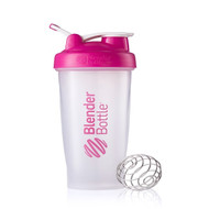 Blender Bottle, Classic Blender Bottle with Loop, Pink, 28 oz Bottle