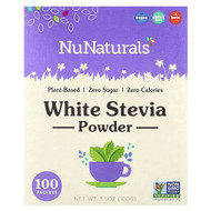 <img alt="NuNaturals, White Stevia Powder, 100 Packets, 3.5 oz (100 g)" title="NuNaturals, White Stevia Powder, 100 Packets, 3.5 oz (100 g),739223001586"
