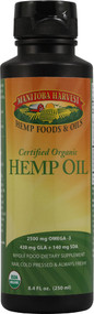 3 PACK of Manitoba Harvest Organic Hemp Oil -- 8 fl oz