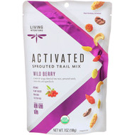 3 PACK of Living Intentions Organic Activated Sprouted Trail Mix Wild Berry -- 7 oz