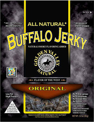 Golden Valley Natural, Buffalo Jerky Low Fat,  Original - 3 oz