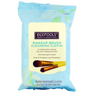 EcoTools, Makeup Brush Cleansing Cloths, 25 Pre-Moistened Cloths