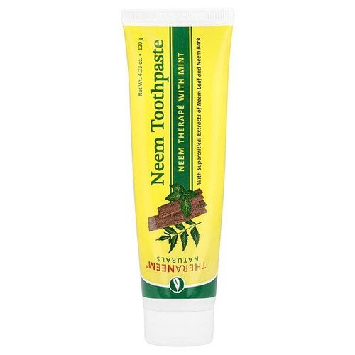 <img alt="Organix South, TheraNeem Naturals, Neem Toothpaste, Neem Therape with Mint, 4.23 oz (120 g)" title="Organix South, TheraNeem Naturals, Neem Toothpaste, Neem Therape with Mint, 4.23 oz (120 g),666183000307"