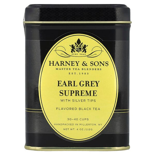 <img alt="Harney & Sons, Black Tea, Earl Grey Supreme with Silver Tips, 4 oz (112 g)" title="Harney & Sons, Black Tea, Earl Grey Supreme with Silver Tips, 4 oz (112 g),636046009174"