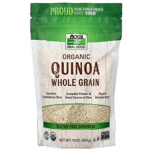 <img alt="NOW Foods, Organic Quinoa, Whole Grain, 16 oz (454 g)" title="NOW Foods, Organic Quinoa, Whole Grain, 16 oz (454 g),733739063113"