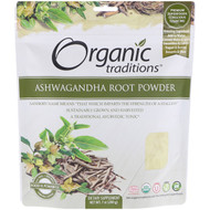 3 PACK of Organic Traditions, Ashwagandha Root Powder, 7 oz (200 g)