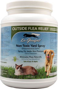 Dr. Goodpet Outside Flea Relief Non-Toxic Yard Spray Diatomaceous Earth - 1.5 lbs