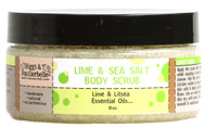 3 PACK of Biggs & Featherbelle Body Scrub Lime and Sea Salt -- 8 oz