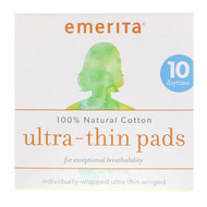 Emerita Ultra-Thin Pads for Daytime -- 10 Pads