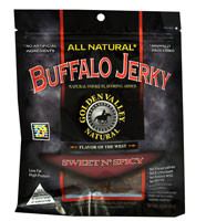 Golden Valley Natural All Natural Buffalo Jerky  Sweet N Spicy - 3 oz