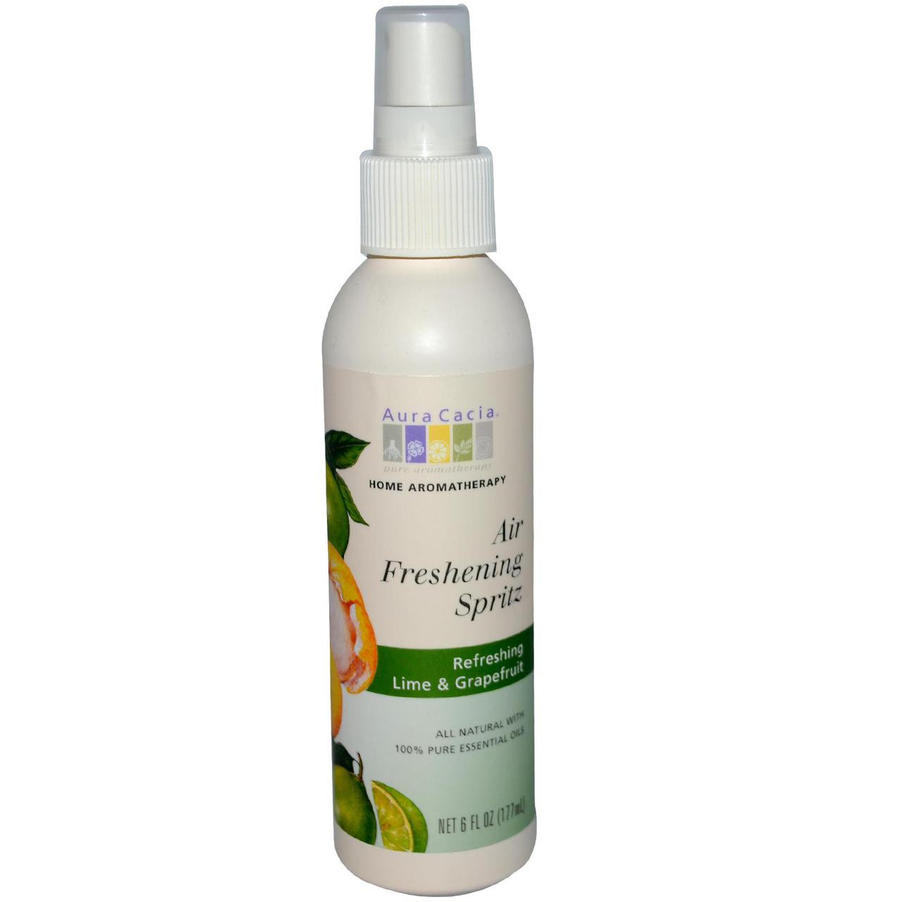 Aura Cacia Air Freshening Spritz Lime and Grapefruit 6 fl oz