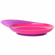 Boon, Catch Plate, Toddler Plate with Spill Catcher, 9 + Months, Purple/Pink, 1 Plate