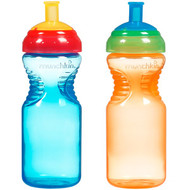 Munchkin, Mighty Grip Sports Bottles, 6+ Months, 2 Bottles, 10 oz (296 ml) Each