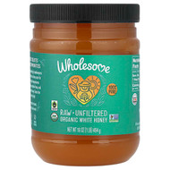<img alt="Wholesome Sweeteners, Organic White Honey, Raw + Unfiltered, 16 oz (454 g)" title="Wholesome Sweeteners, Organic White Honey, Raw + Unfiltered, 16 oz (454 g),012511891695"