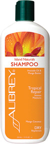 3 PACK of Aubrey Organics, Island Botanicals Shampoo, Dry Hair, Mango Coconut, 11 fl oz (325 ml)