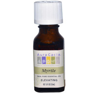 Aura Cacia, 100% Pure Essential Oil, Myrtle, Elevating, .5 fl oz (15 ml)