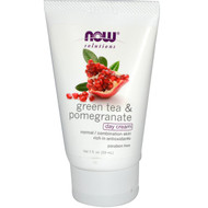 Now Foods, Solutions, Day Cream, Green Tea & Pomegranate, 2 fl oz (59 ml)