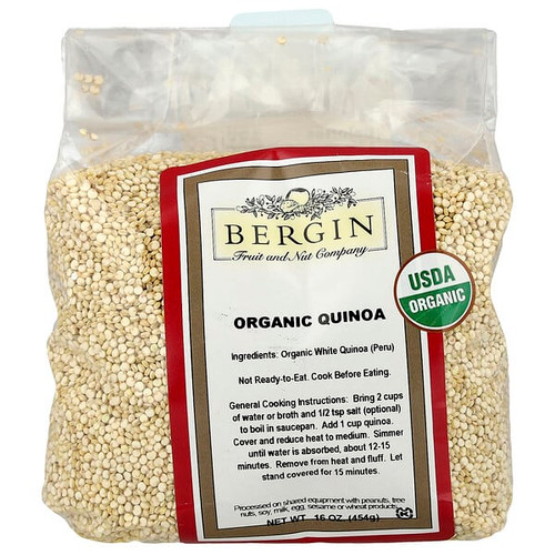<img alt="Bergin Fruit and Nut Company, Organic Quinoa, 16 oz (454 g)" title="Bergin Fruit and Nut Company, Organic Quinoa, 16 oz (454 g),020526084131"