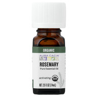<img alt="Aura Cacia, Pure Essential Oil, Organic Rosemary, 0.25 fl oz (7.4 ml)" title="Aura Cacia, Pure Essential Oil, Organic Rosemary, 0.25 fl oz (7.4 ml),051381908065"