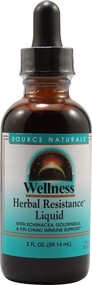 3 PACK of Source Naturals Wellness Herbal Resistance Liquid -- 2 fl oz