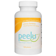 Peelu, Chewing Gum with Xylitol, Citrus Breeze, 100 Pieces
