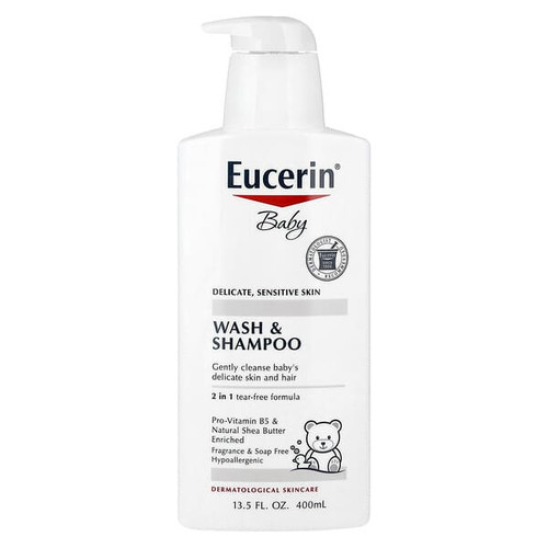 <img alt="Eucerin, Baby, Wash & Shampoo, Fragrance Free, 13.5 fl oz (400 ml)" title="Eucerin, Baby, Wash & Shampoo, Fragrance Free, 13.5 fl oz (400 ml),072140019846"