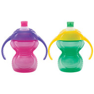 Munchkin, Reinforced Bite Proof Color Band, 2 Trainer Cups, 6+ Months, 2 Pack, 7 oz (207 ml)