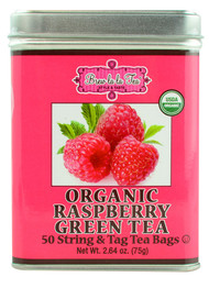 Brew La La Tea, Organic Green Tea,  Raspberry - 50 Tea Bags