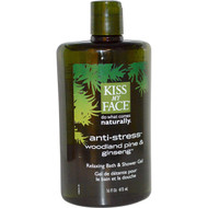 Kiss My Face, Anti-Stress Relaxing Bath & Shower Gel, Woodland Pine & Ginseng, 16 fl oz (473 ml)