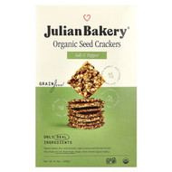<img alt="Julian Bakery, Organic Seed Crackers, Salt & Pepper, 8.4 oz (238 g)" title="Julian Bakery, Organic Seed Crackers, Salt & Pepper, 8.4 oz (238 g),813926003211"