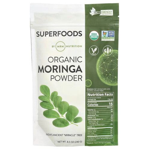<img alt="MRM Nutrition, Organic Moringa Powder, 8.5 oz (240 g)" title="MRM Nutrition, Organic Moringa Powder, 8.5 oz (240 g),609492800039"
