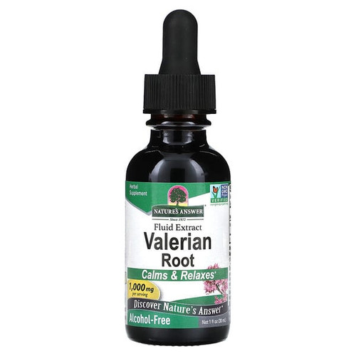 <img alt="Natures Answer, Valerian Root, Alcohol Free, 1,000 mg, 1 fl oz (30 ml)" title="Natures Answer, Valerian Root, Alcohol Free, 1,000 mg, 1 fl oz (30 ml),083000006807"