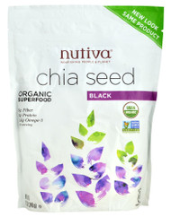 Nutiva Organic Chia Seed Black -- 12 oz