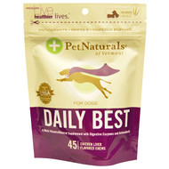Pet Naturals of Vermont, Daily Best For Dogs, Chicken Liver Flavor, 45 Chews, 5.56 oz (157.5 g)