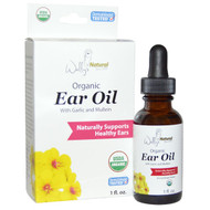 Wallys Natural, Organic Ear Oil with Garlic and Mullein, 1 fl oz
